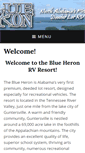 Mobile Screenshot of blueheronrvresort.com