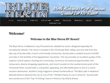 Tablet Screenshot of blueheronrvresort.com
